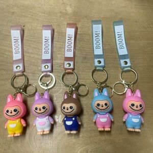 Labubu Keychain Set with BOOM! Straps